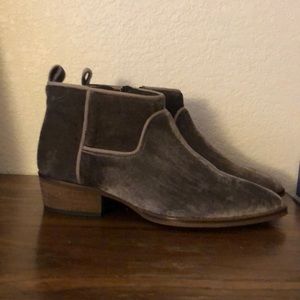 New from Spain! suede and leather booties!
